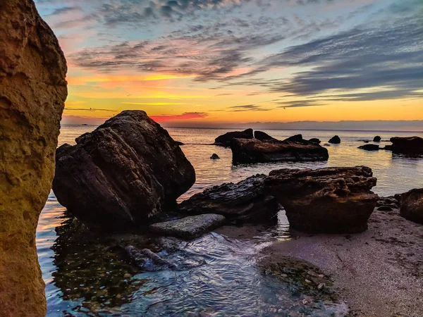 Paysage Marin Odesa Pendant Lever Soleil Automne — Photo