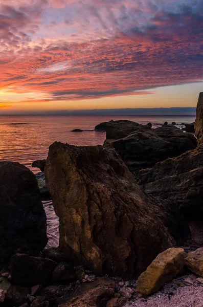 Meereslandschaft Odesa Während Des Sonnenaufgangs Der Herbstsaison — Stockfoto