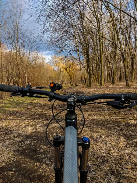 Mtb Cykel Spåret Vårsäsongen — Stockfoto