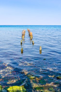 Yaz sezonunda Odesa deniz manzarası