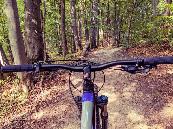 Mtb Fahrrad Der Sommersaison Unterwegs — Stockfoto