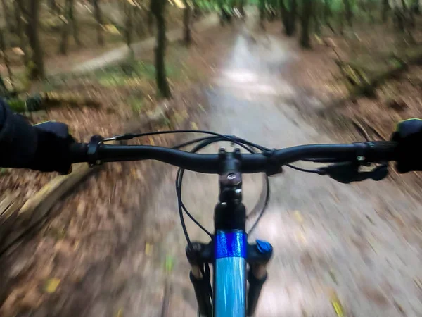 Vtt Vélo Dans Parc Vélos Automne — Photo