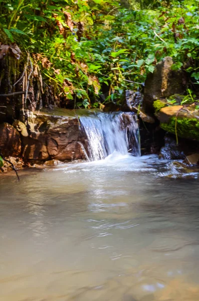 Pequeño Arroyo Las Montañas Los Cárpatos Enla Temporada Otoño — Foto de Stock