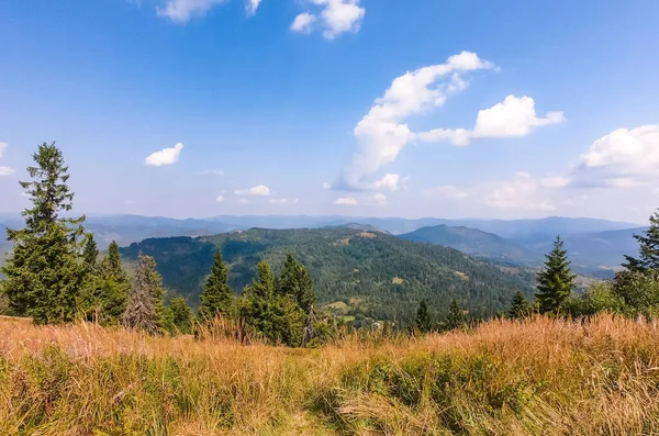 Cárpatos Montañas Paisaje Temporada Otoño Día Soleado — Foto de Stock