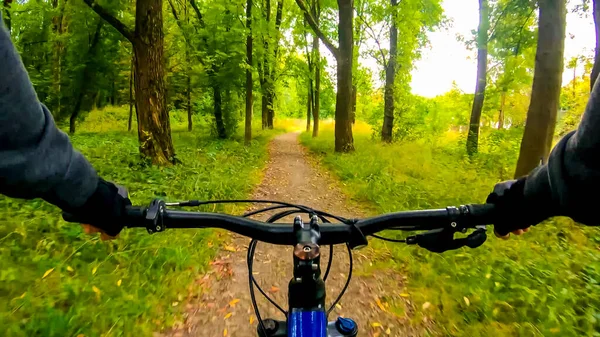 Amateur Rider Riding Trails Autumn Season — Stock Photo, Image