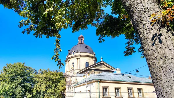 Lviv City Old Architecture Musim Panas — Stok Foto