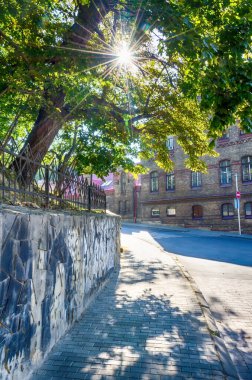 Sonbahar sezonunda Lviv City Eski Mimarlık
