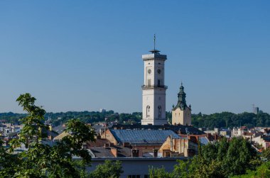 Sonbahar sezonunda Lviv City Eski Mimarlık