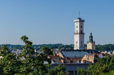 Sonbahar sezonunda Lviv City Eski Mimarlık