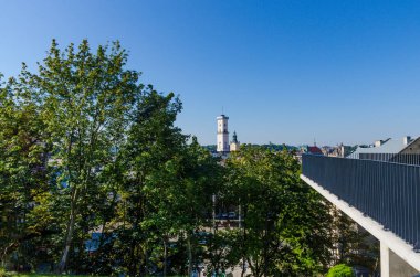 Sonbahar sezonunda Lviv City Eski Mimarlık