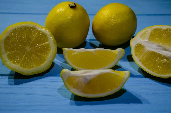 Still Life Lime Lemons Wooden Background — Stock Photo, Image