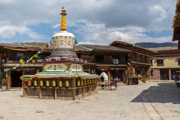 Buddhista Templom Shangri Lában Kínában Tibet Közelében — Stock Fotó