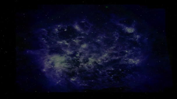 宇宙飛行士フィールドに 3Dレンダリング 宇宙への飛行銀河 ビッグバン宇宙 宇宙特異点 概要Nasaの画像を基にした 星とのSf動画 — ストック動画