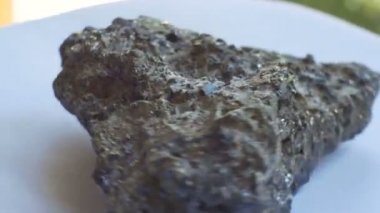 Sphalerite jeolojik kaya örnek görünümünü.