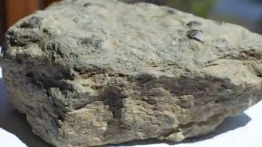 Garnet mineral roack örnek görünümünü.