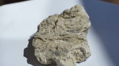 Alçı mineral rock örnek görünümünü.