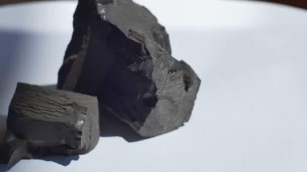 Vue Roche Charbon Lignite — Video