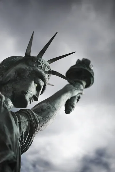 Model Weathered Statue Liberty — Stock Photo, Image
