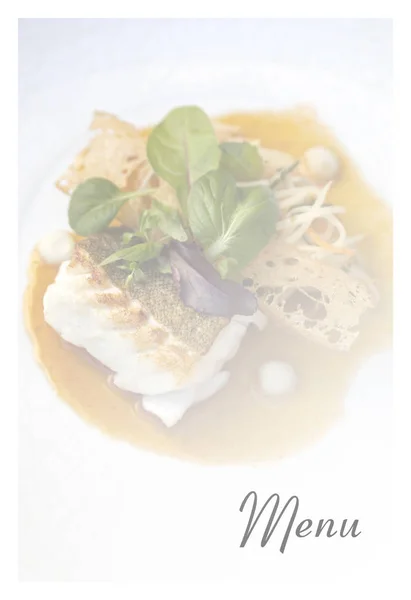Model Stylish Restaurant Menu — Stock Photo, Image