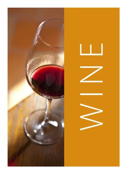 Glass Bottle Background Wine List — Stock Photo, Image