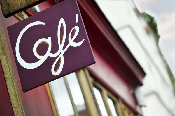 Facade Sign Typical Bistro French Vilage — Stock Photo, Image