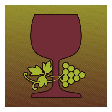 Şarap kadehi ve grappe