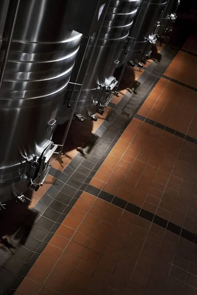 Interior French Winery Cellar Harvesting — Stock Photo, Image