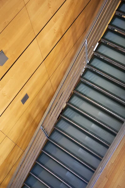 Intérieur Bâtiment Moderne Escaliers Métalliques — Photo