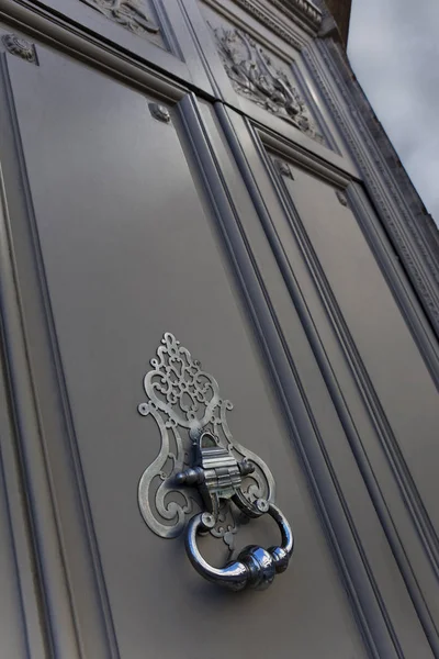 Bronzové Klepadlo Francouzského Sídla Městě Bordeaux — Stock fotografie
