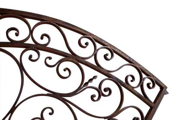 Stylish metal gate — Stock Photo, Image