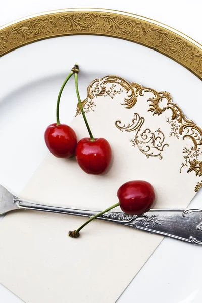 Dietary and luxury dinner — Stock Photo, Image