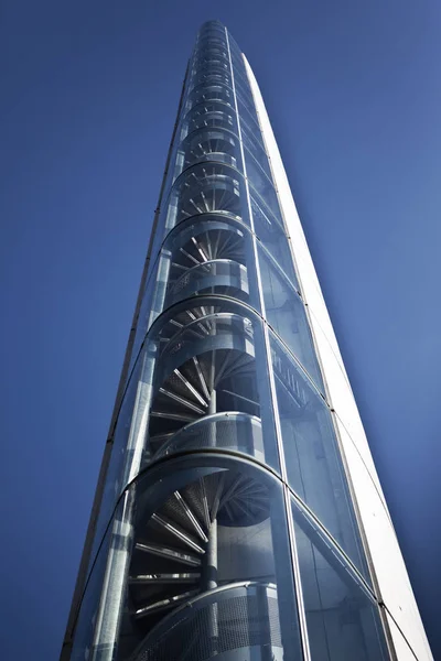 Treppe in einer Brücke — Stockfoto