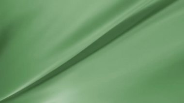 Zarif, parlak, parlak, saten yeşil kumaş ya da perde - yakın çekim