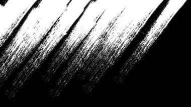 Siyah arkaplanda soldan sağa doğru beyaz mürekkep fırçası darbesi