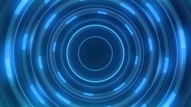 Tüneldeki mavi çizgiler - animasyon