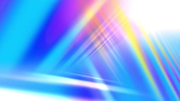 Bei Colori Arcobaleno Bagliore Triangolare Animazione — Video Stock