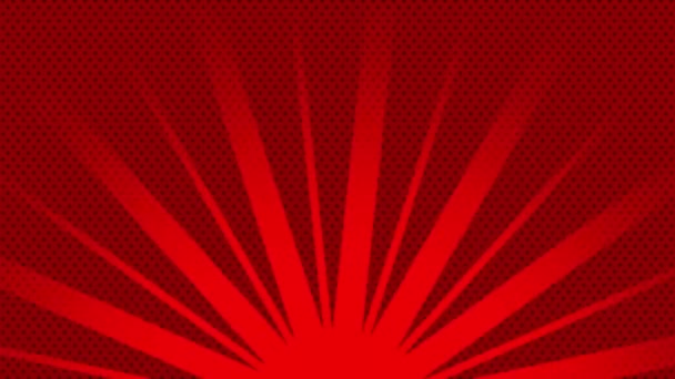 Beams Red Light Rotating Textured Background Animation — Stock Video