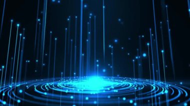 Bir Warp Portal 'ının İnanılmaz Dijital Projeksiyon Görüntüsü - Yakın çekim