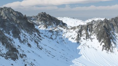 karlı Dağları'nın 3D render