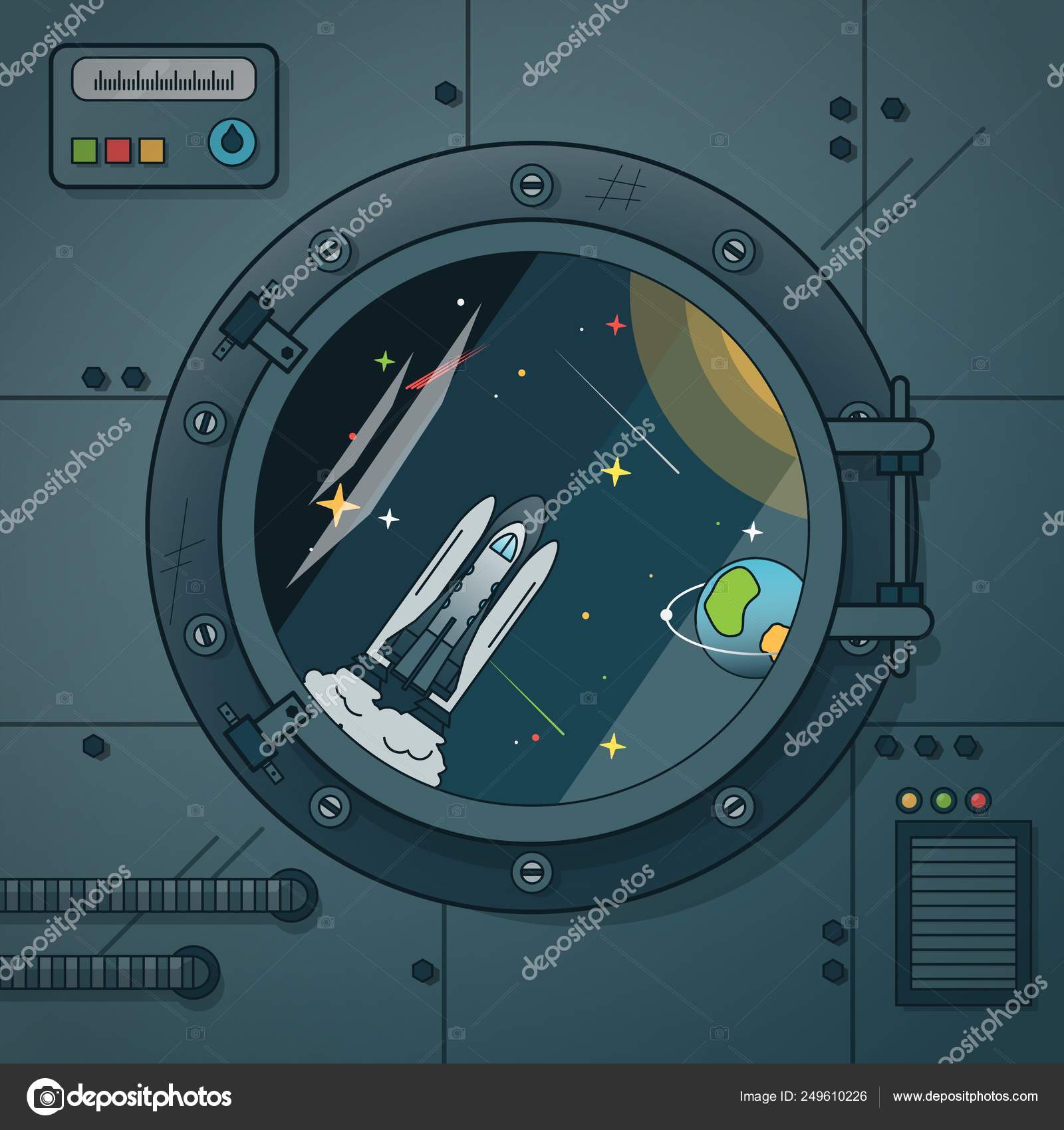 Spaceship interior Vector Art Stock Images | Depositphotos Spaceship interior Vector Art Stock Images | Depositphotos