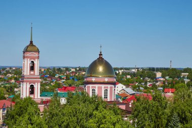 Birsk şehrinin havadan görünümü