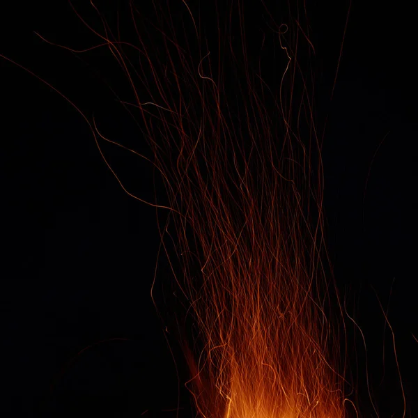 Fire sparks abstract background