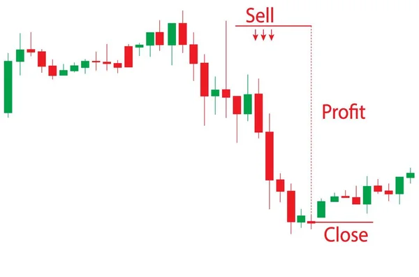 Japanese candlestick chart — Stock Vector