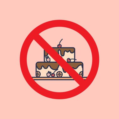 Yasak tabelasında kek