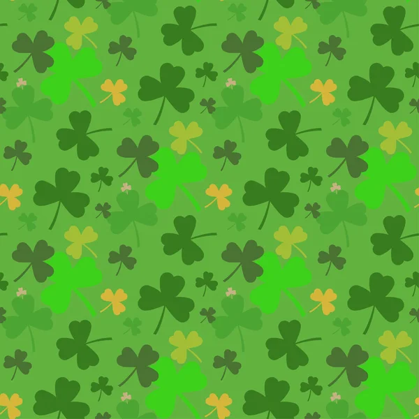 Logotipo abstracto vectorial para el Día de San Patricio en el fondo de Shamrock — Archivo Imágenes Vectoriales