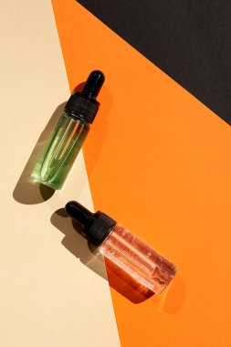 Moda geometrik arkaplanda temel yağlar