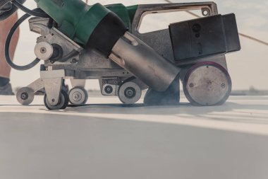 PVC ve tpo sentetik zar ve kaynak makinesi için araçlar.