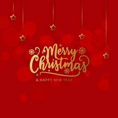 Mutlu Noeller çizilmiş modern fırça el yazısı. Kırmızı harfler beyaz arka planda izole edilmiş. Noel vektörü mürekkep çizimi. Bayram için yaratıcı tipografi. Hediye posteri, kartlar, afiş.