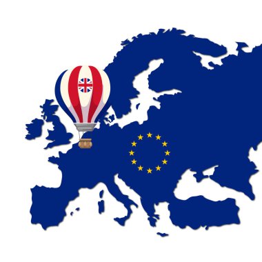 İngiltere (Birleşik Krallık veya İngiltere) ile ilgili Brexit referandum kavramı (Avrupa Birliği) AB 'den çekilmesi) 