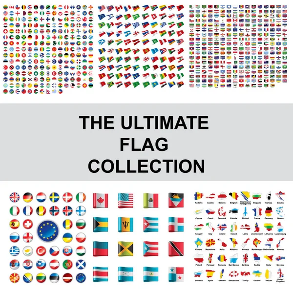 Απόλυτη Συλλογή Σημαίας — Διανυσματικό Αρχείο
